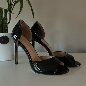 Women’s 7 Black Open-toe High Heel
